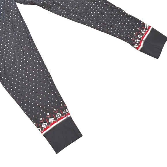 Holiday HannaJams Pajamas Set Black Fairisle 100% Cotton Women’s Sleepwear L - Picture 6 of 8